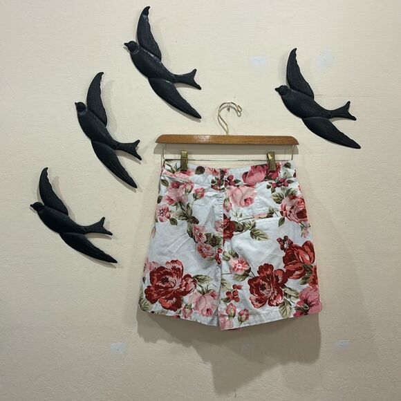 Urban Outfitters X Laura Ashley Floral Print Cotton Shorts - Size 0 - Picture 2 of 5